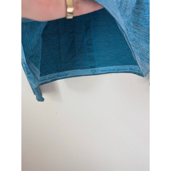 Lululemon Swiftly Tech Long Sleeve Crew Indian Ocean Blue Size 12 - Picture 8 of 9